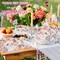 50-Pack Floral “Thank You” Treat Boxes – Gable Gift Boxes for Weddings, Parties, Thanksgiving, Christmas, Employee Appreciation, and Event Favors (White, pink, green)